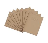 Rhino 9 x 7 Exercise Book 80 Page, Buff, 8mm Ruled & Margin Pages (Pack 100)