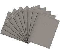 Rhino 9 x 7 Exercise Book 80 Page, Grey, 8mm Ruled & Margin Pages (Pack 100)