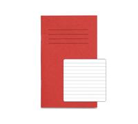 RHINO A6+ Exercise Book 48 page Red F7 (Pack of 100)