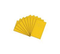 Rhino A6+ Vocabulary Exercise Book 48 Page, Yellow, 7mm Ruled and Centre Margin Pages (Pack 100)