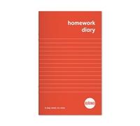 Rhino A6+ Homework Diary 84 Page 6-Day Week Red (Pack 100) - SDWD1-0