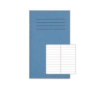 Rhino A6+ Vocabulary Exercise Book 48 Page, Light Blue, 7mm Ruled and Centre Margin Pages (Pack 100)