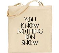 Rhino and Mugsy YOU KNOW NOTHING JON SNOW - Beige Tote Bag from