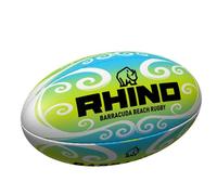 Rhino Barracuda Beach Rugby Ball Green/blue/white (2)