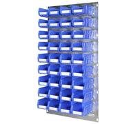 Rhino Bin Kit 13 Wall Mounted Galvanised Steel Louvre Panel 457mm x 915mm
