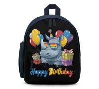 Rhino Birthday Mini Backpack Daypack Travel Picnic Bag | Printed Backpacks,Cute Shoulder Bag