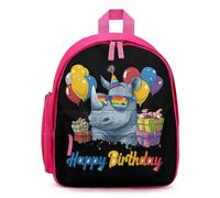 Rhino Birthday Mini Backpack Daypack Travel Picnic Bag | Printed Backpacks,Cute Shoulder Bag