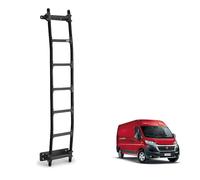 Rhino Black Van Ladder for the Fiat Ducato (2006+) [Note: Only Suitable for High Roof (H2) Models] Heavy Duty Anti-slip Steps (With Fixing Kit)