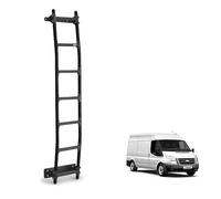 Rhino Black Van Ladder for the Ford Transit (2000-2014) [Note: Only Suitable for Models with Medium Roof] Heavy Duty Anti-slip Steps (With Fixing Kit)