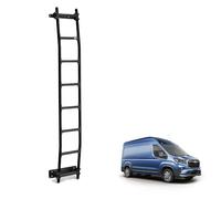 Rhino Black Van Ladder for the Maxus Deliver 9 (2020+) [Note: Only Suitable for Models with Extra High Roof (H3)] Heavy Duty Anti-slip Steps (With Fixing Kit)
