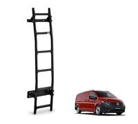 Rhino Black Van Ladder for the Mercedes Vito (2014+) [Note: Only Suitable for Models with Twin Rear Doors] Heavy Duty Anti-slip Steps (With Fixing Kit)