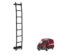 Rhino Black Van Ladder for the VW Crafter (2006-2017) [Note: Only Suitable for Models with High Roof] Heavy Duty Anti-slip Steps (With Fixing Kit)