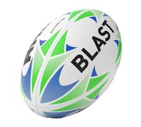 Rhino Blast Rugby Ball White/Blue/Green 5