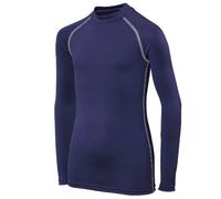 Rhino Childrens Boys Long Sleeve Thermal Underwear Base Layer Vest Top (XSY) (Navy)
