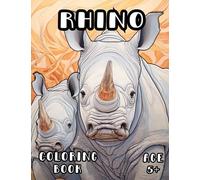 Rhino Coloring Book: Safari Scene Rhinoceros Coloring Book for Kids and Adults 5+