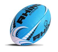 Rhino Cyclone Rugby Ball, Blue, Size 5