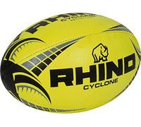 Rhino Cyclone Rugby Ball Fluo Yellow Size 5