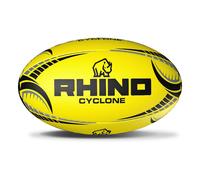 Rhino Cyclone Rugby Ball Fluorescent Yellow (4)