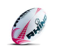 Rhino Cyclone Rugby Ball White/Red Size 5