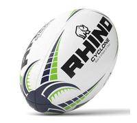 Rhino Cyclone Rugby Ball, White, Size 3