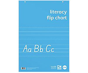 Rhino Education Literacy Flipchart Pad Ruled A1 30 Leaf Pack of 5