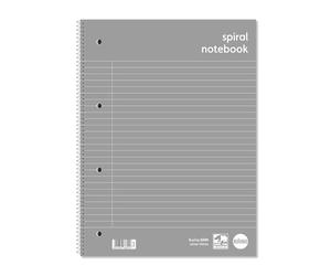 Rhino Everyday A4 Ruled Margin Spiral Soft Cover Notebook 140 Pages - Pack of 5