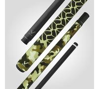 RHINO EVO CAMO Pool Cue - Desert - 3/8-8 Joint - Glass Fiber Shaft, 12.5mm Tip Diameter, Thin Conical Taper. Composite Butt