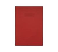 Rhino Exercise Book Plain 48 Pages A4+ Red (Pack of 50) VDU048-010-0