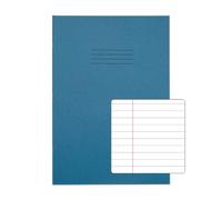 Rhino A4 Exercise Book 80 Page Ruled F8M Light Blue (Pack 50) - VEX668