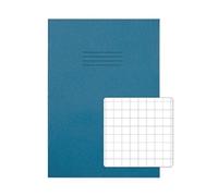Rhino A4 Exercise Books, 80-Page / 10mm Squared Paper Notebook, 50-Pack, Office & School Stationery Supplies, Light Blue