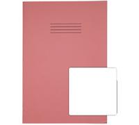 Rhino Exercise Book 13 x 9 cm Plain Stapled Side Bound Manila Soft Cover White 40 Pages Pack of 100