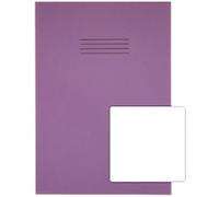 Rhino Exercise Book 13 x 9 cm Plain Stapled Side Bound Manila Soft Cover White 80 Pages Pack of 50