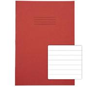 Rhino Exercise Book 13 x 9 cm Ruled Stapled Side Bound Manila Soft Cover White 40 Pages Pack of 100