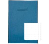Rhino Exercise Book 13 x 9 cm Squared Stapled Side Bound Manila Soft Cover White 48 Pages Pack of 50