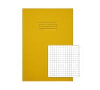 Rhino Exercise Book 5mm Square 80 Pages A4 Yellow (Pack of 50) VC49676