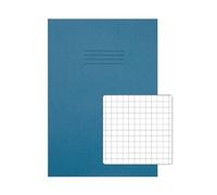 Rhino A4 Exercise Book 80 Page, Light Blue, 7mm Squared (Pack 50)