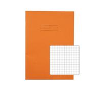 Rhino Exercise Book 80 Page A4 5mm Squares Orange Contract (Pack of 50) VEXV668-525-8