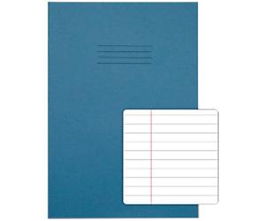 Rhino Exercise Book A4 Ruled Stapled Side Bound Manila Light Blue Not perforated 80 Pages Pack of 50