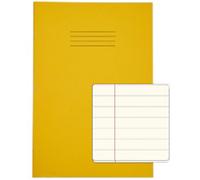 Rhino Exercise Book A4 Ruled Stapled Side Bound Manila Soft Cover Cream 48 Pages Pack of 50