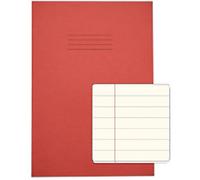 Rhino Exercise Book A4 Ruled Stapled Side Bound Manila Soft Cover Cream 48 Pages Pack of 50