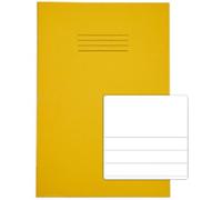 Rhino Exercise Book A4 Ruled Stapled Side Bound Manila Soft Cover White 32 Pages Pack of 100
