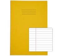 Rhino Exercise Book A4 Ruled Stapled Side Bound Manila Soft Cover White 48 Pages Pack of 100