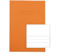 Rhino Exercise Book A4 Ruled Stapled Side Bound Manila Soft Cover White 48 Pages Pack of 100