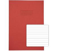 Rhino Exercise Book A4 Ruled Stapled Side Bound Manila Soft Cover White 48 Pages Pack of 100