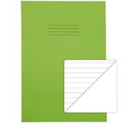 Rhino Exercise Book A4 Ruled Stapled Side Bound Manila Soft Cover White 64 Pages Pack of 50