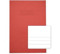Rhino Exercise Book A4 Ruled Stapled Side Bound Manila Soft Cover White 64 Pages Pack of 50