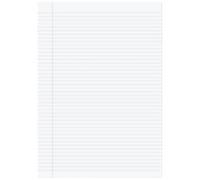 Rhino Exercise Book A4 Ruled Stapled Side Bound Manila Soft Cover White Pack of 5