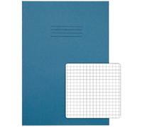 Rhino Exercise Book A4 Squared Stapled Side Bound Manila Light Blue Not perforated 80 Pages Pack of 50