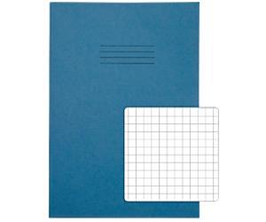 Rhino Exercise Book A4 Squared Stapled Side Bound Manila Light Blue Not perforated 80 Pages Pack of 50