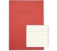 Rhino Exercise Book A4 Squared Stapled Side Bound Manila Soft Cover Cream 48 Pages Pack of 50
